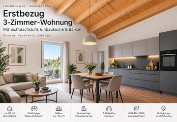 Wohnung Mühlhausen - 3 Zimmer, 85 m&sup2;, 1.100&euro; | Angebot:27577749
