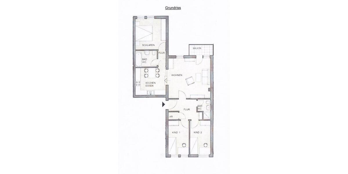 Etagenwohnung Hemhofen - 4 Zimmer, 95 m&sup2;, 1.100&euro; | Angebot:27540910