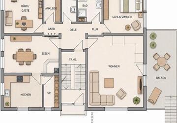 Wohnung Frensdorf - 4 Zimmer, 127 m&sup2;, 990&euro; | Angebot:27540941