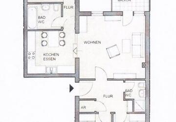 Wohnung Hemhofen - 4 Zimmer, 95 m&sup2;, 1.100&euro; | Angebot:27543777